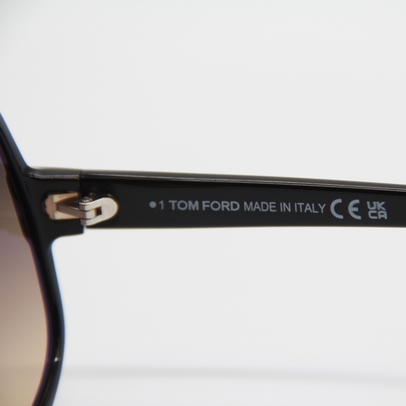 NEW TOM FORD SQUARE SUNGLASSES TOM FORD TF992 01B TOM FORD DELPHINE-02 FT0992/S - Picture 10 of 12
